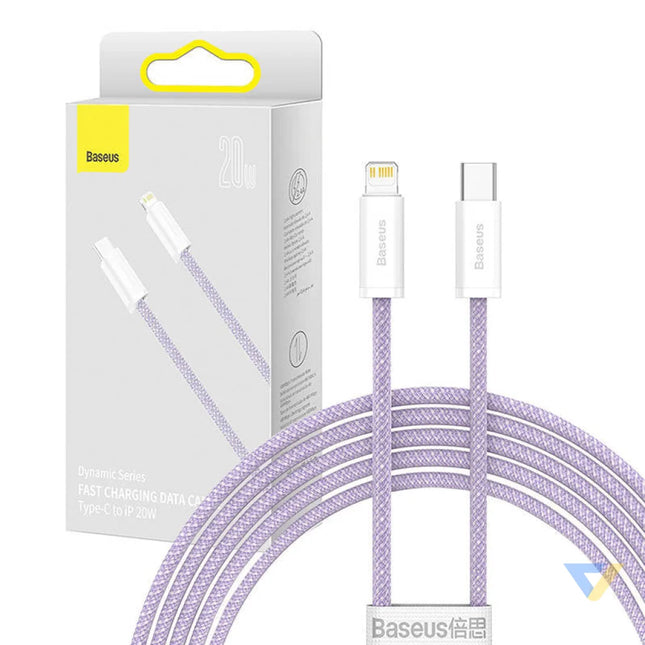 USB C cable for Lightning Baseus Dynamic Series 20W 2m (purple) USB C to Lightning