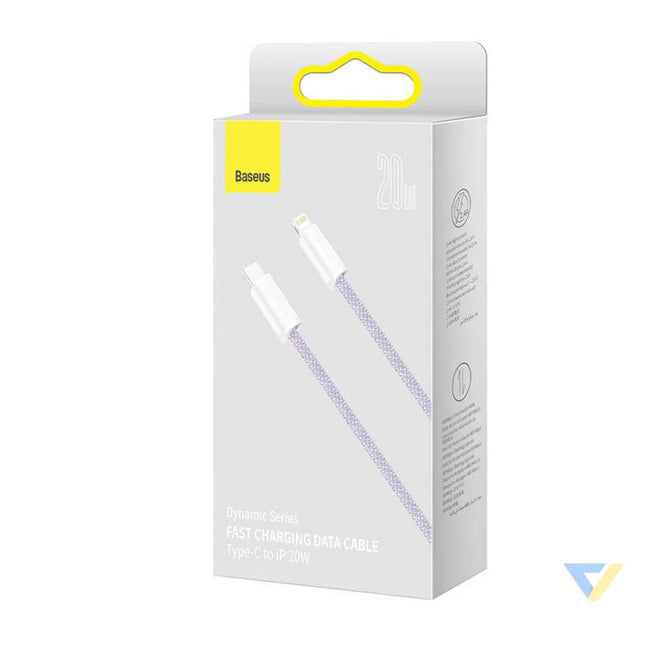 USB C cable for Lightning Baseus Dynamic Series 20W 2m (purple) USB C to Lightning