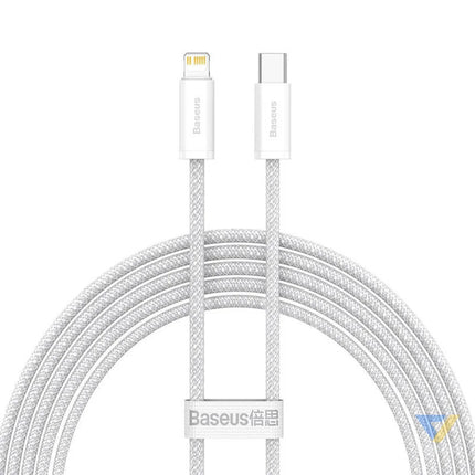 USB C cable for Lightning Baseus Dynamic Series 20W 2m (white) USB C to Lightning