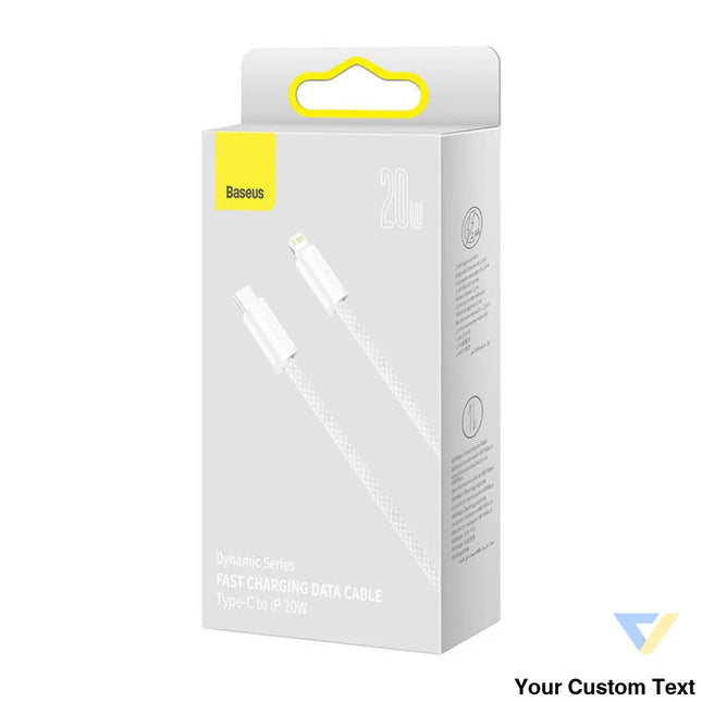 USB C cable for Lightning Baseus Dynamic Series 20W 2m (white) USB C to Lightning