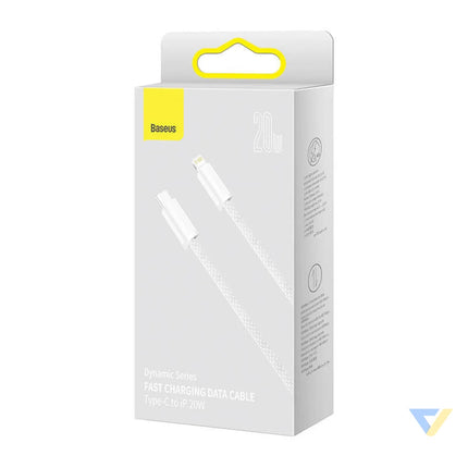 USB C cable for Lightning Baseus Dynamic Series 20W 2m (white) USB C to Lightning