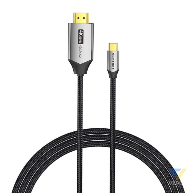 USB C do HDMI 2.0 cable Vention CRBBF 1m 4K 60Hz (black) Video cables