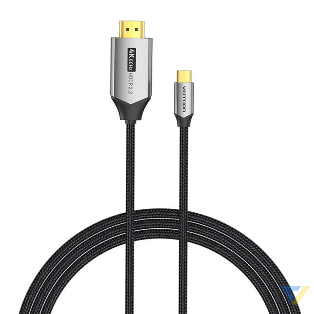 USB C do HDMI 2.0 cable Vention CRBBF 1m 4K 60Hz (black) Video cables