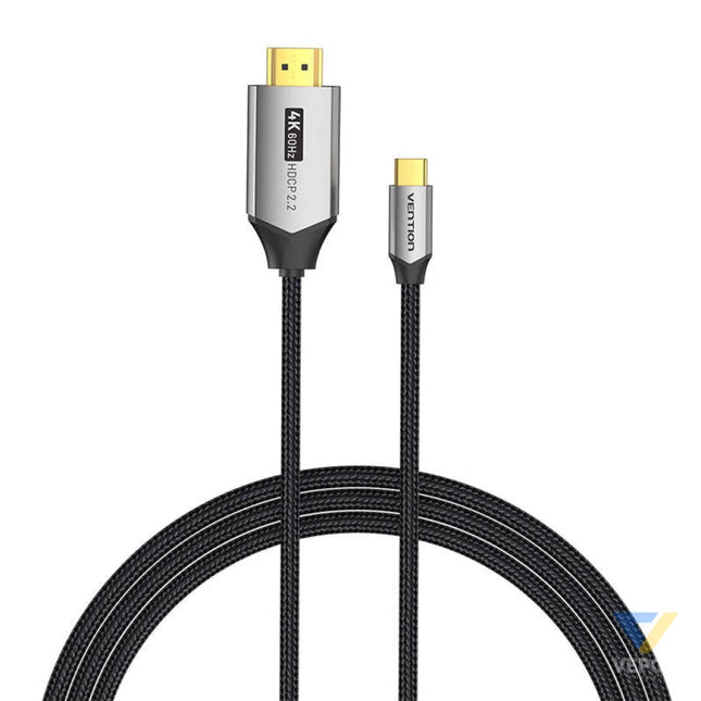 USB C do HDMI 2.0 Cable Vention CRBBG 1,5m 4K 60Hz (black) Video cables