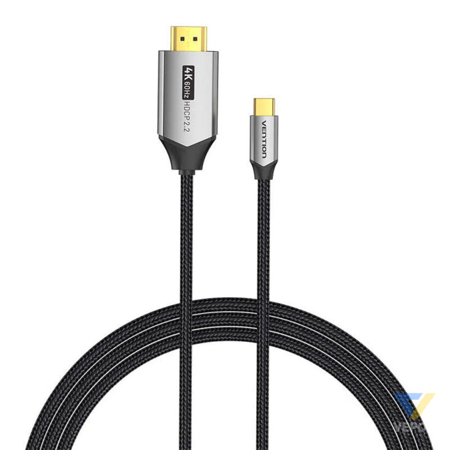 USB C do HDMI 2.0 cable Vention CRBBH 2m 4K 60Hz (black) Video cables