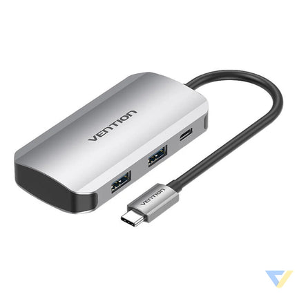USB C Docking Station to 4x USB3.0 PD 0.15m Vention TNBHB (gray) Docking stations