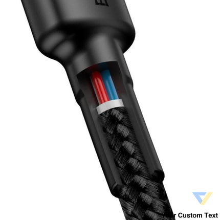 USB C PD Baseus Cable Cafule PD 2.0 QC 3.0 60W 1m (black and red) USB C to USB C