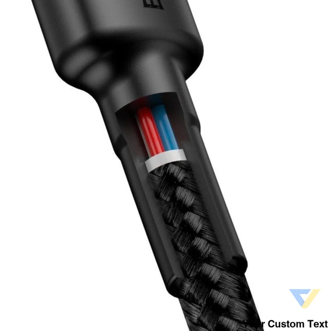 USB C PD Baseus Cable Cafule PD 2.0 QC 3.0 60W 1m (black and red) USB C to USB C