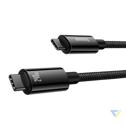 USB C to USB C cable Baseus Tungsten Gold 240W 1m (black) USB C to USB C