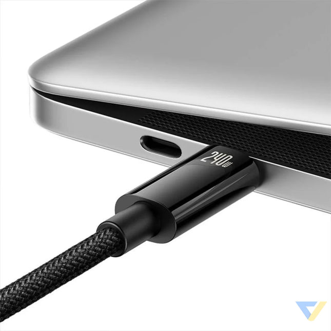 USB C to USB C cable Baseus Tungsten Gold 240W 2 m (black) USB C to USB C