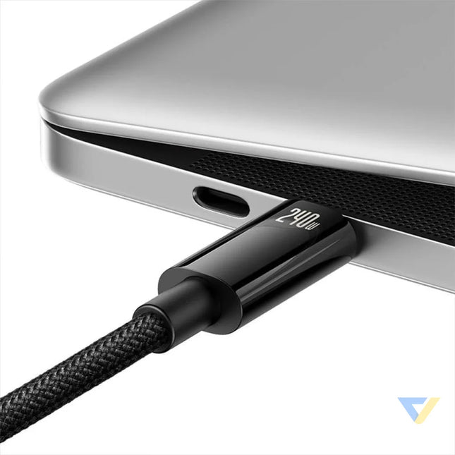 USB C to USB C cable Baseus Tungsten Gold 240W 2 m (black) USB C to USB C