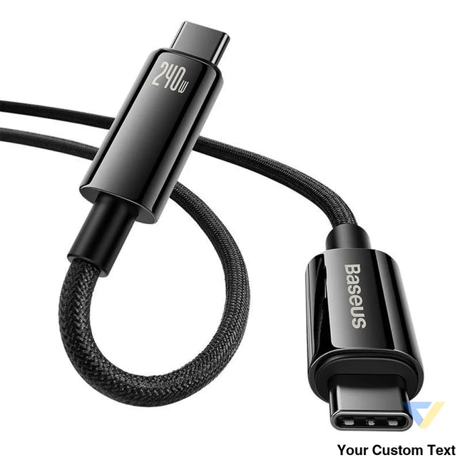 USB C to USB C cable Baseus Tungsten Gold 240W 2 m (black) USB C to USB C