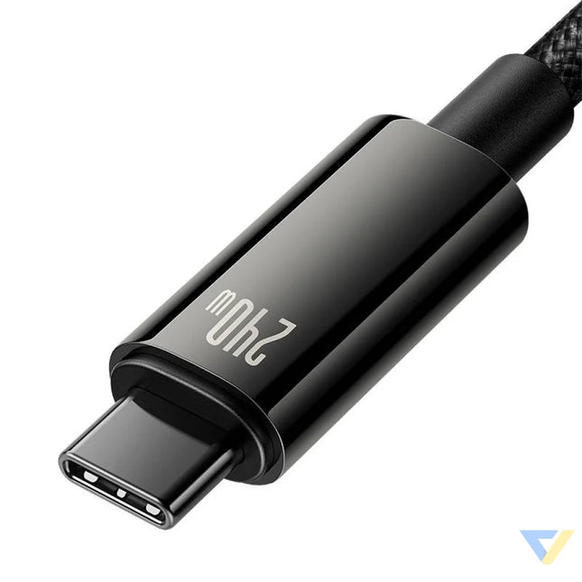 USB C to USB C cable Baseus Tungsten Gold 240W 2 m (black) USB C to USB C