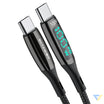 USB C to USB C cable BlitzWolf BW TC23 with display 100W 0.9m (black) USB C to USB C