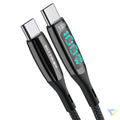 USB C to USB C cable BlitzWolf BW TC23 with display 100W 0.9m (black) USB C to USB C