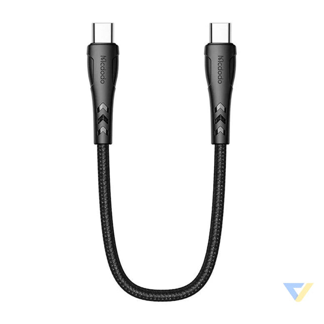 USB C to USB C cable Mcdodo CA 7640 PD 60W 0.2m (black) USB C to USB C