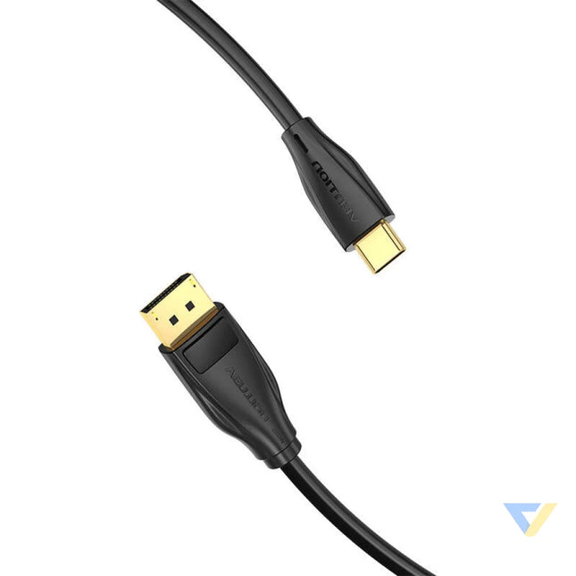USB C to DisplayPort 1.4 Cable Vention CGYBG 1,5m 8K 60Hz/4K 120Hz (black) Video cables