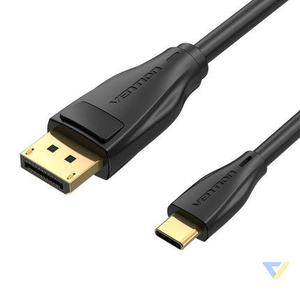 USB C to DisplayPort 1.4 Cable Vention CGYBG 1,5m 8K 60Hz/4K 120Hz (black) Video cables