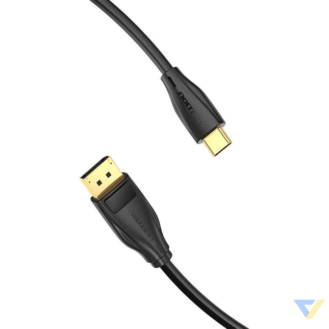 USB C to DisplayPort 1.4 Cable Vention CGYBG 1,5m 8K 60Hz/4K 120Hz (black) Video cables