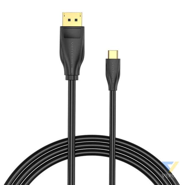 USB C to DisplayPort 1.4 Cable Vention CGYBH 2m 8K 60Hz/4K 120Hz (black) Video cables