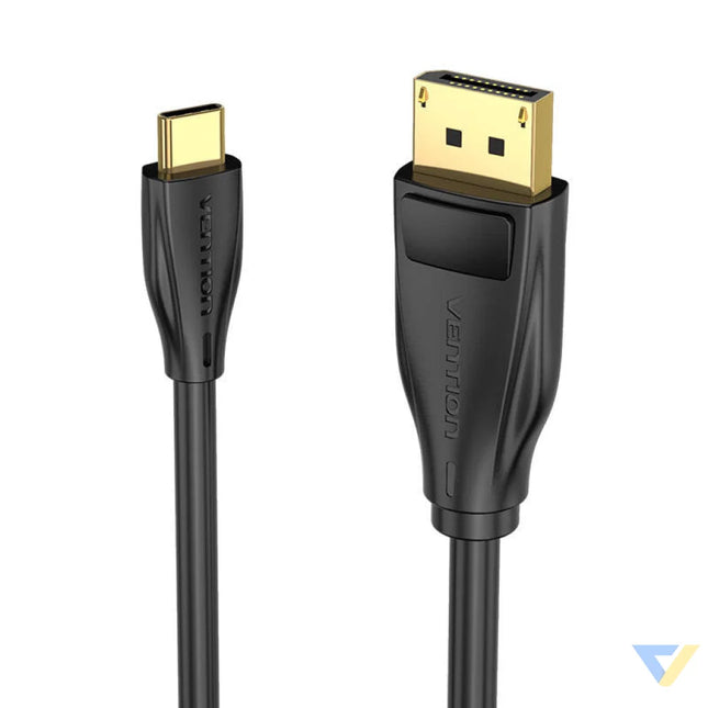 USB C to DisplayPort 1.4 Cable Vention CGYBH 2m 8K 60Hz/4K 120Hz (black) Video cables