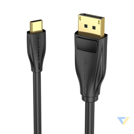 USB C to DisplayPort 1.4 Cable Vention CGYBH 2m 8K 60Hz/4K 120Hz (black) Video cables