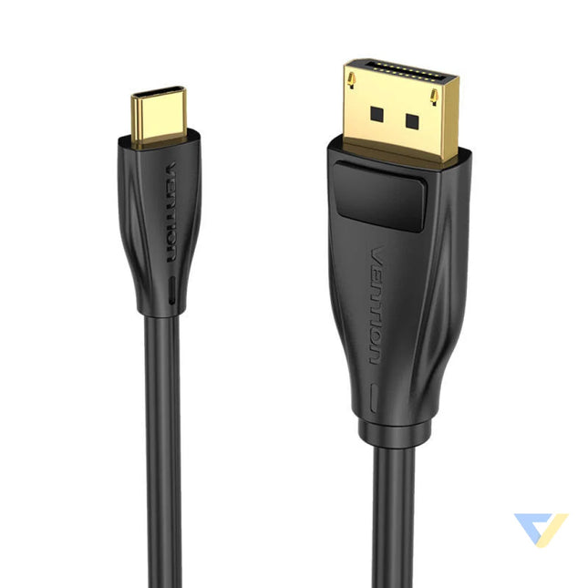 USB C to DisplayPort 1.4 Cable Vention CGYBH 2m 8K 60Hz/4K 120Hz (black) Video cables