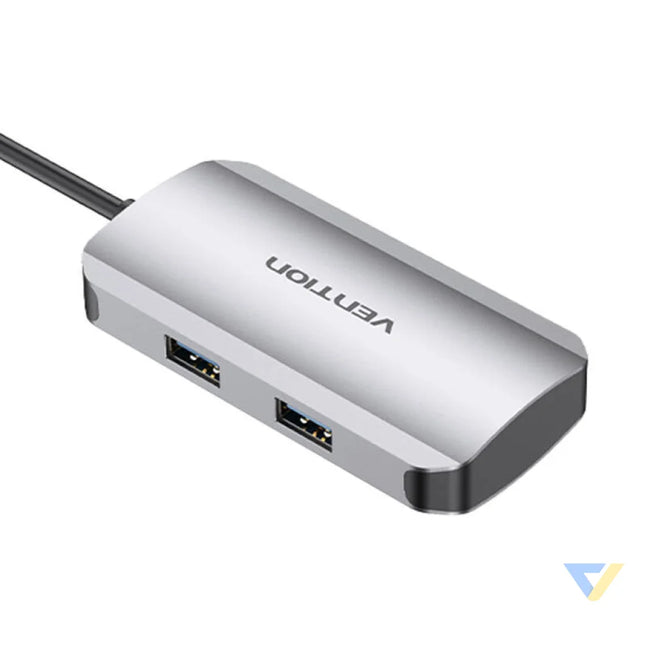 USB C to USB C Docking Station 3x USB3.0 PD 0.15m Vention TNDHB gray Docking stations