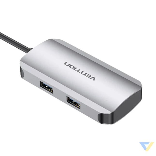 USB C to USB C Docking Station 3x USB3.0 PD 0.15m Vention TNDHB gray Docking stations