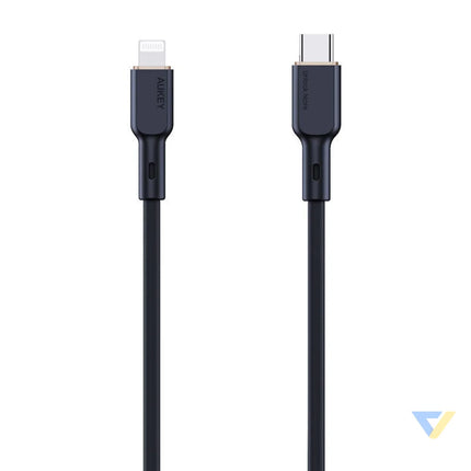 USB C to Lightning Cable Aukey CB SCL1 27W 1m (black) USB C to Lightning