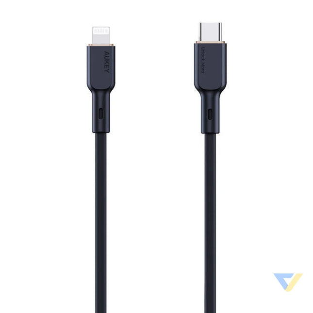 USB C to Lightning Cable Aukey CB SCL1 27W 1m (black) USB C to Lightning