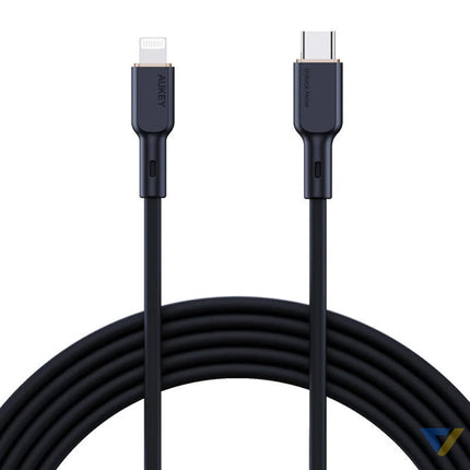 USB C to Lightning Cable Aukey CB SCL1 27W 1m (black) USB C to Lightning