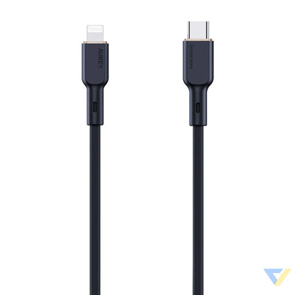 USB C to Lightning Cable Aukey CB SCL1 27W 1m (black) USB C to Lightning