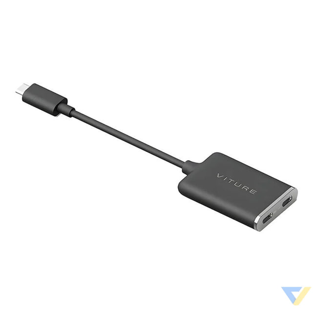 USB C XR Charging Adapter Pro for iPhone Viture One XRiP Adp Blk AR glasses