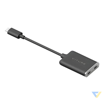 USB C XR Charging Adapter Pro for iPhone Viture One XRiP Adp Blk AR glasses