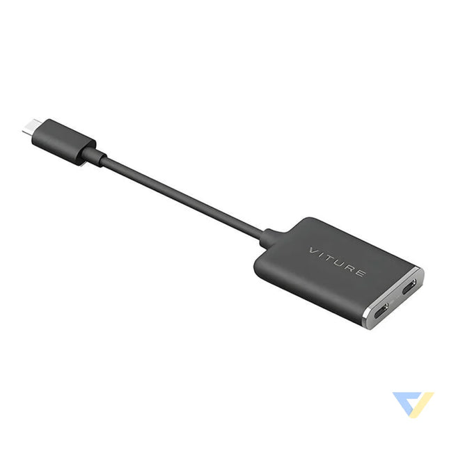 USB C XR Charging Adapter Pro for iPhone Viture One XRiP Adp Blk AR glasses
