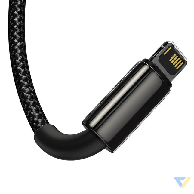 USB cable 3in1 Baseus Tungsten Gold USB to micro USB / USB C / Lightning 3.5A 1.5m (black) Combo Cables