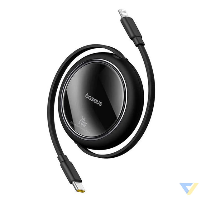 USB Cable Baseus Free2Pull USB C to iP 20W 1m (black) USB C to Lightning