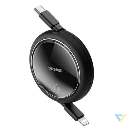 USB Cable Baseus Free2Pull USB C to iP 20W 1m (black) USB C to Lightning