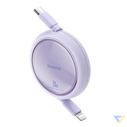 USB Cable Baseus Free2Pull USB C to iP 20W 1m (purple) USB C to Lightning