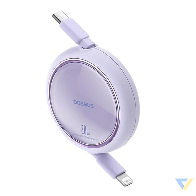USB Cable Baseus Free2Pull USB C to iP 20W 1m (purple) USB C to Lightning