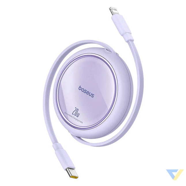 USB Cable Baseus Free2Pull USB C to iP 20W 1m (purple) USB C to Lightning