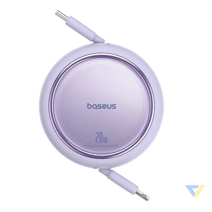 USB Cable Baseus Free2Pull USB C to iP 20W 1m (purple) USB C to Lightning