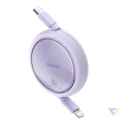 USB Cable Baseus Free2Pull USB C to iP 20W 1m (purple) USB C to Lightning