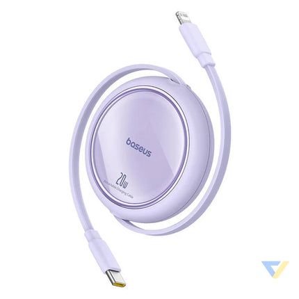 USB Cable Baseus Free2Pull USB C to iP 20W 1m (purple) USB C to Lightning