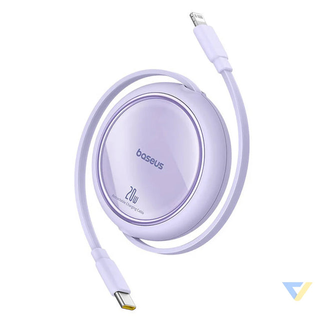USB Cable Baseus Free2Pull USB C to iP 20W 1m (purple) USB C to Lightning
