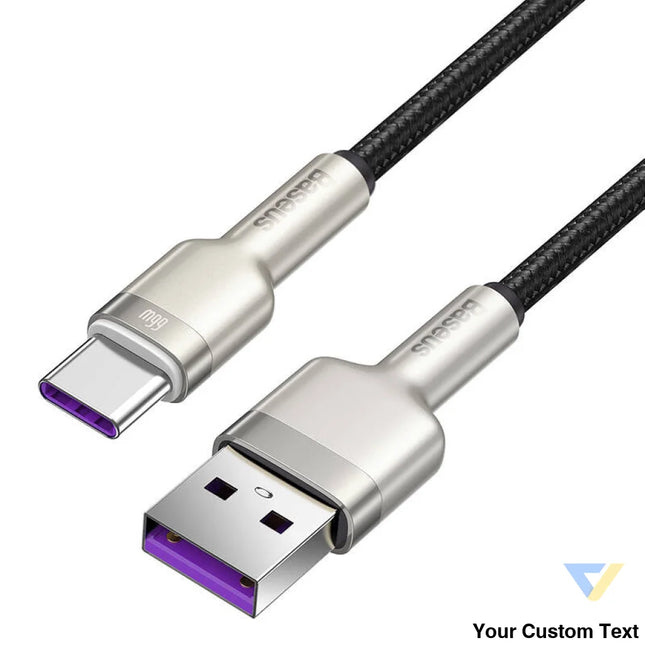 USB cable for USB C Baseus Cafule 66W 0.25m (black) USB to USB C
