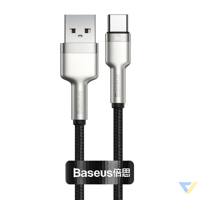 USB cable for USB C Baseus Cafule 66W 0.25m (black) USB to USB C