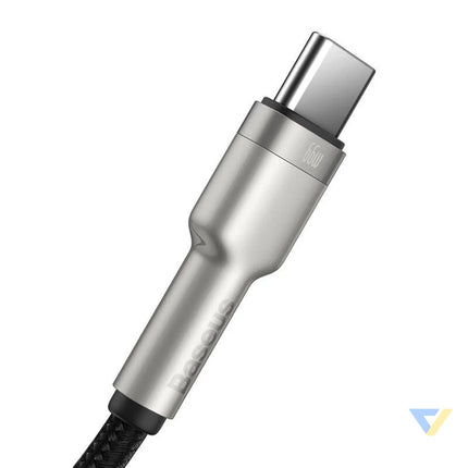 USB cable for USB C Baseus Cafule 66W 0.25m (black) USB to USB C