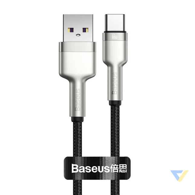 USB cable for USB C Baseus Cafule 66W 0.25m (black) USB to USB C